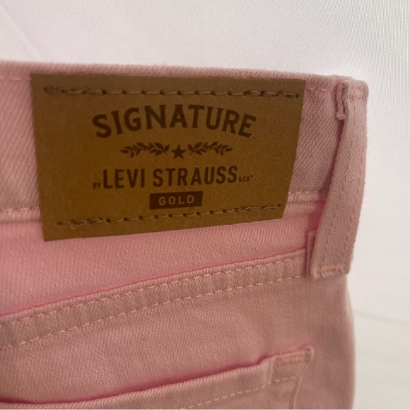 Levi's Signature Super Skinny Pink Kids Jeans Size 14 NWT - Picture 4 of 9